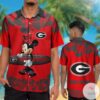 Georgia Bulldogs & Minnie Mouse Hawaiian Shirt