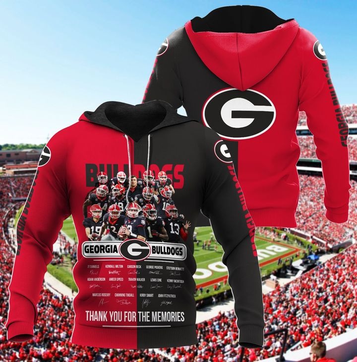 Georgia Bulldogs Thank For The Memorieshoodie Georgia Bulldogs Thank For The Memorieshoodie