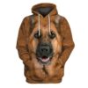 German Shepherd Dog 3D All Over Printed Hoodie
