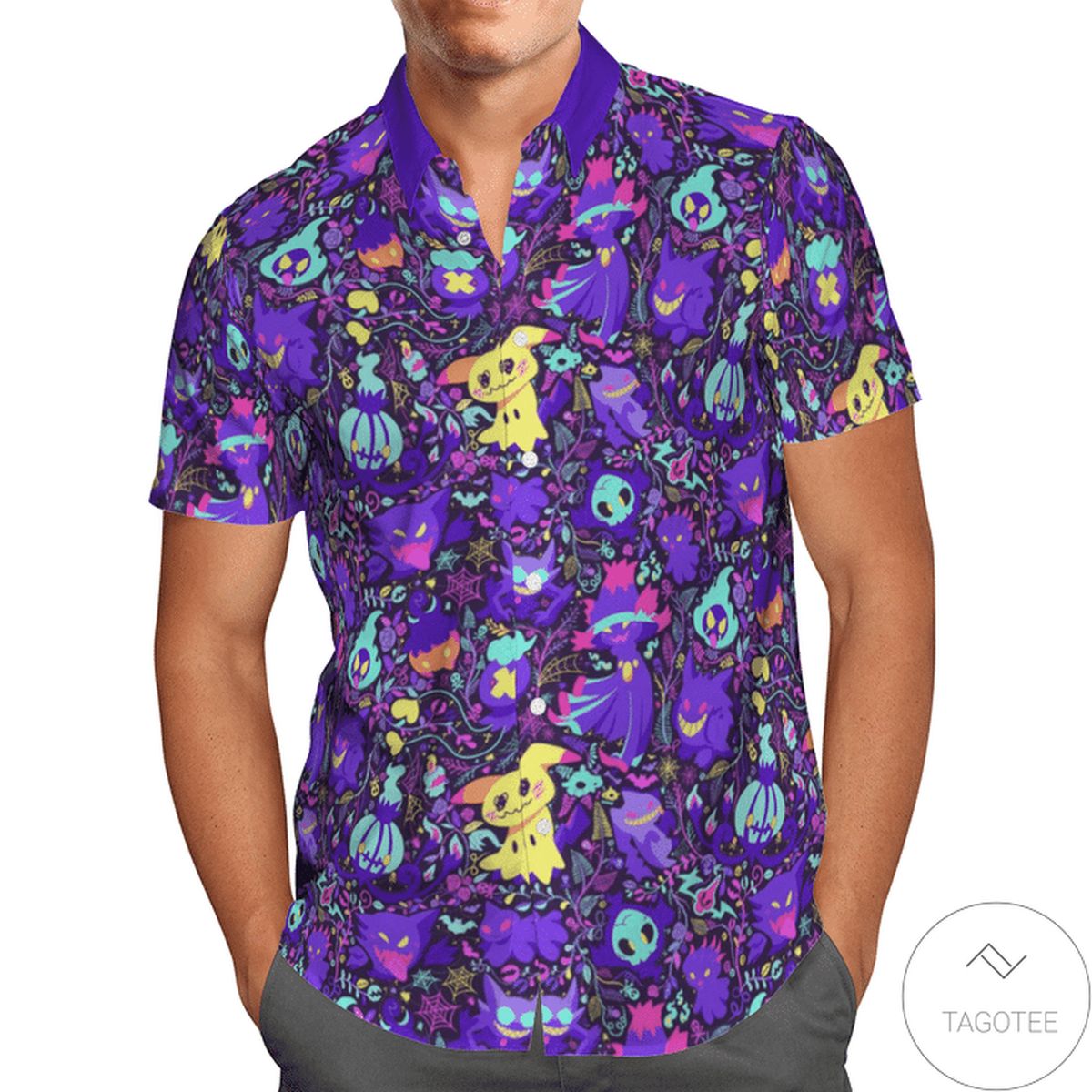 Ghost Pokemon Halloween Hawaiian Shirt Ghost Pokemon Halloween Hawaiian Shirt