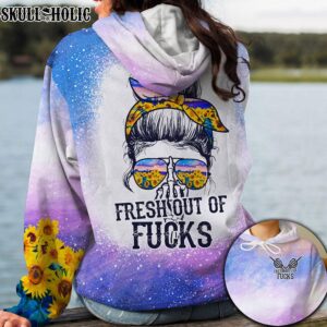 Girl Sunflower Freshout Of Fucks 3D Shirt
