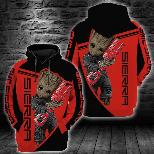 Gmc Sierra Baby Groot 3D Hoodie Gmc Sierra Baby Groot 3D Hoodie