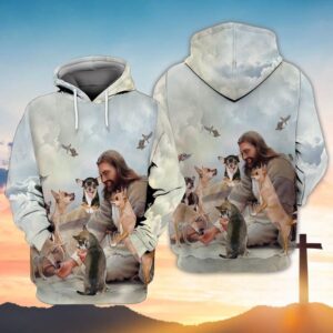God And Chihuahua 3D Hoodie