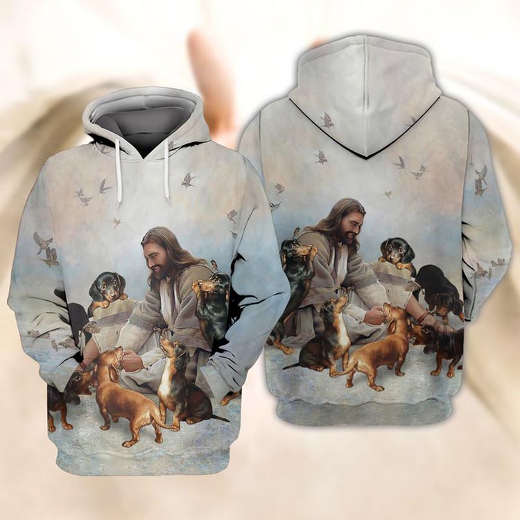God And Dachshund 3D Hoodie God And Dachshund 3D Hoodie