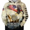 God Bless Army Veteran Eagle 3D Shirt