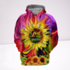 God Says You Are Lovely Strong Unique Sunflower Hoodie