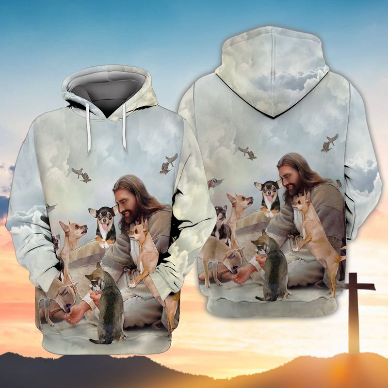 God Surrounded By Chihuahua 3D Shirt God Surrounded By Chihuahua 3D Shirt