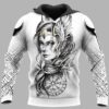 Goddess Freya Vegvisir 3D Hoodie