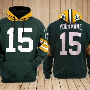 Green Bay Packers 3D Custom Name Hoodie