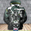 Green Bay Packers Halloween Horror Night 3D Pullover Hoodie