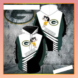 Green Bay Packers Snoopy 3D Hoodie