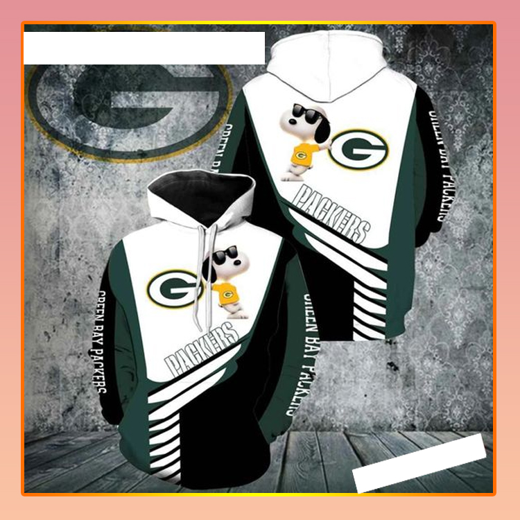 Green Bay Packers Snoopy 3D Hoodie Green Bay Packers Snoopy 3D Hoodie