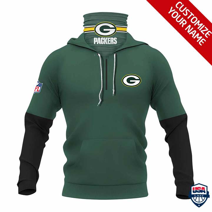 Green Bay Packers Ver 01 Personalized 3D Mask Hoodie Green Bay Packers Ver 01 Personalized 3D Mask Hoodie