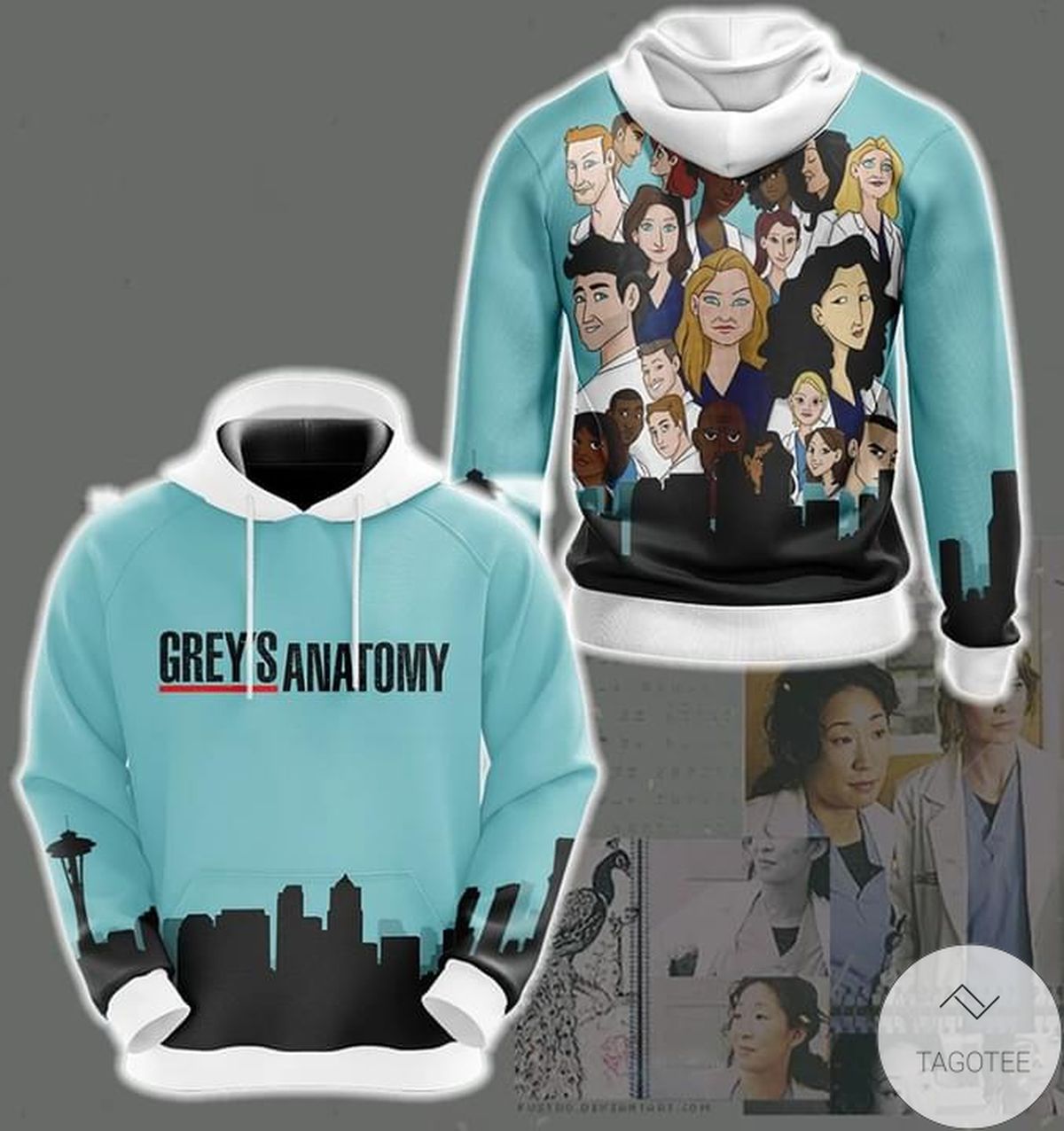 Grey’S Anatomy Characters Hoodie Grey’S Anatomy Characters Hoodie