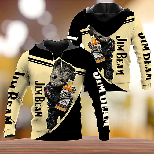 Groot Jim Beam 3D Fulll Print Hoodie Groot Jim Beam 3D Fulll Print Hoodie