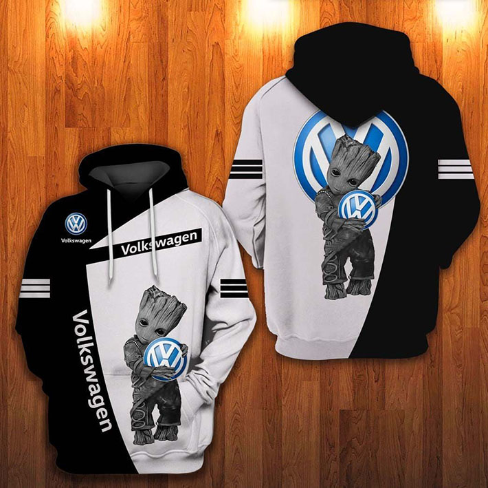 Groot Volkswagen Logo 3D Hoodie Groot Volkswagen Logo 3D Hoodie
