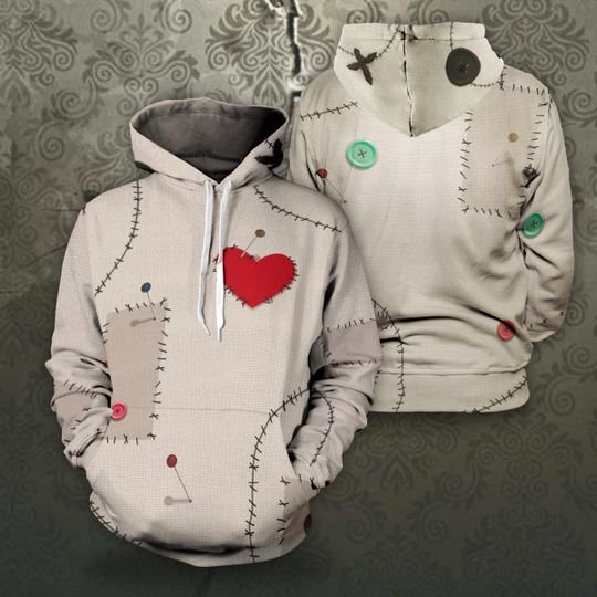 Halloween Costumes Voodoo Doll Pullover Hoodie Halloween Costumes Voodoo Doll Pullover Hoodie