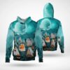 Halloween Dog Apparels Ghost 3D Hoodie