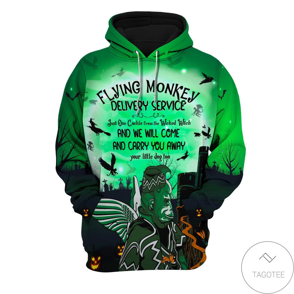 Halloween Flying Monkey Delivery Service Hoodie Halloween Flying Monkey Delivery Service Hoodie