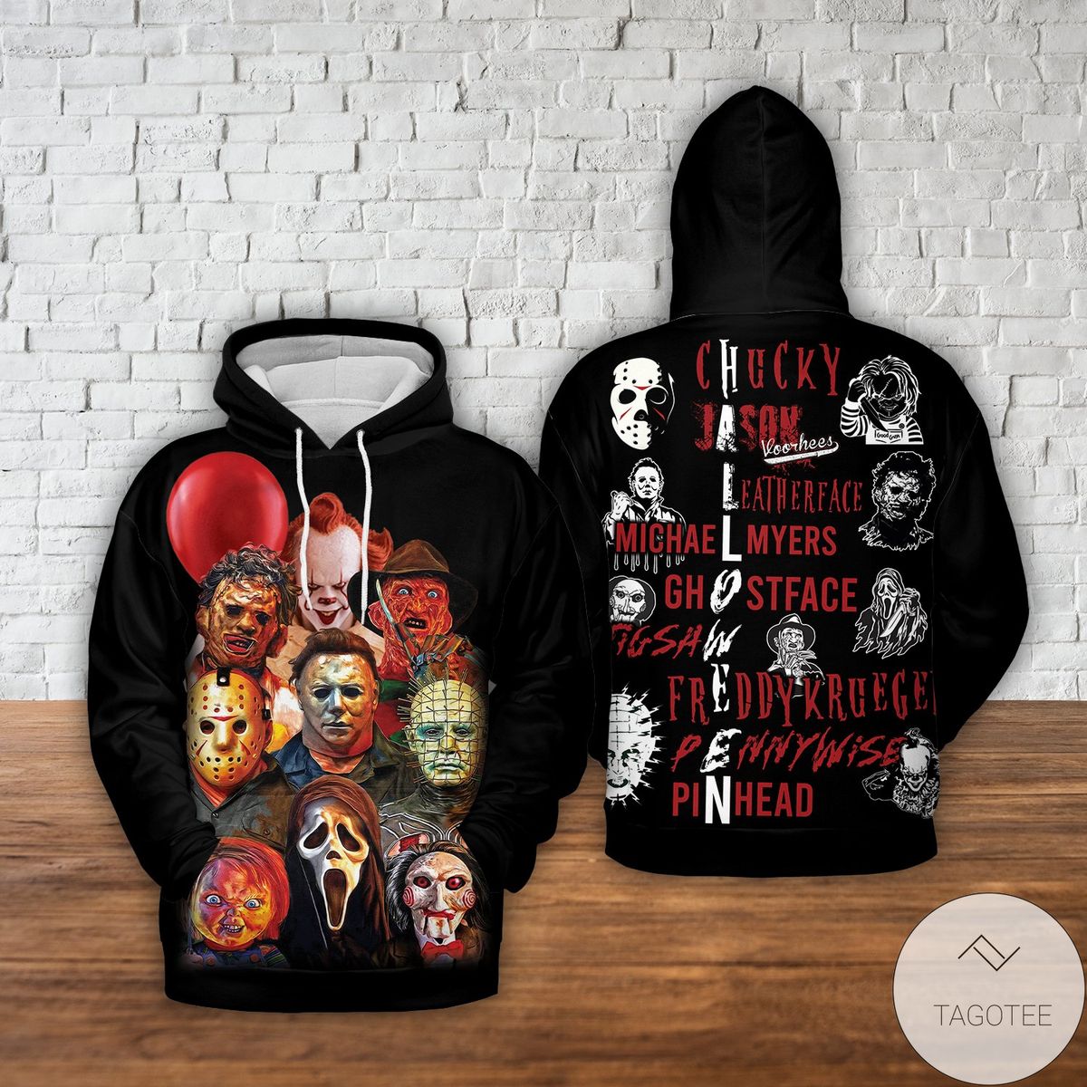 Halloween Horror All Characters Hoodie Halloween Horror All Characters Hoodie