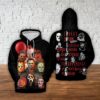 Halloween Horror Characters 3D Hoodie