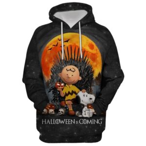 Halloween Is Coming Charlie Brown And Snoopy 3D Hoodie