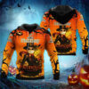 Halloween Jack Skellington Hennessy Logo 3D Hoodie