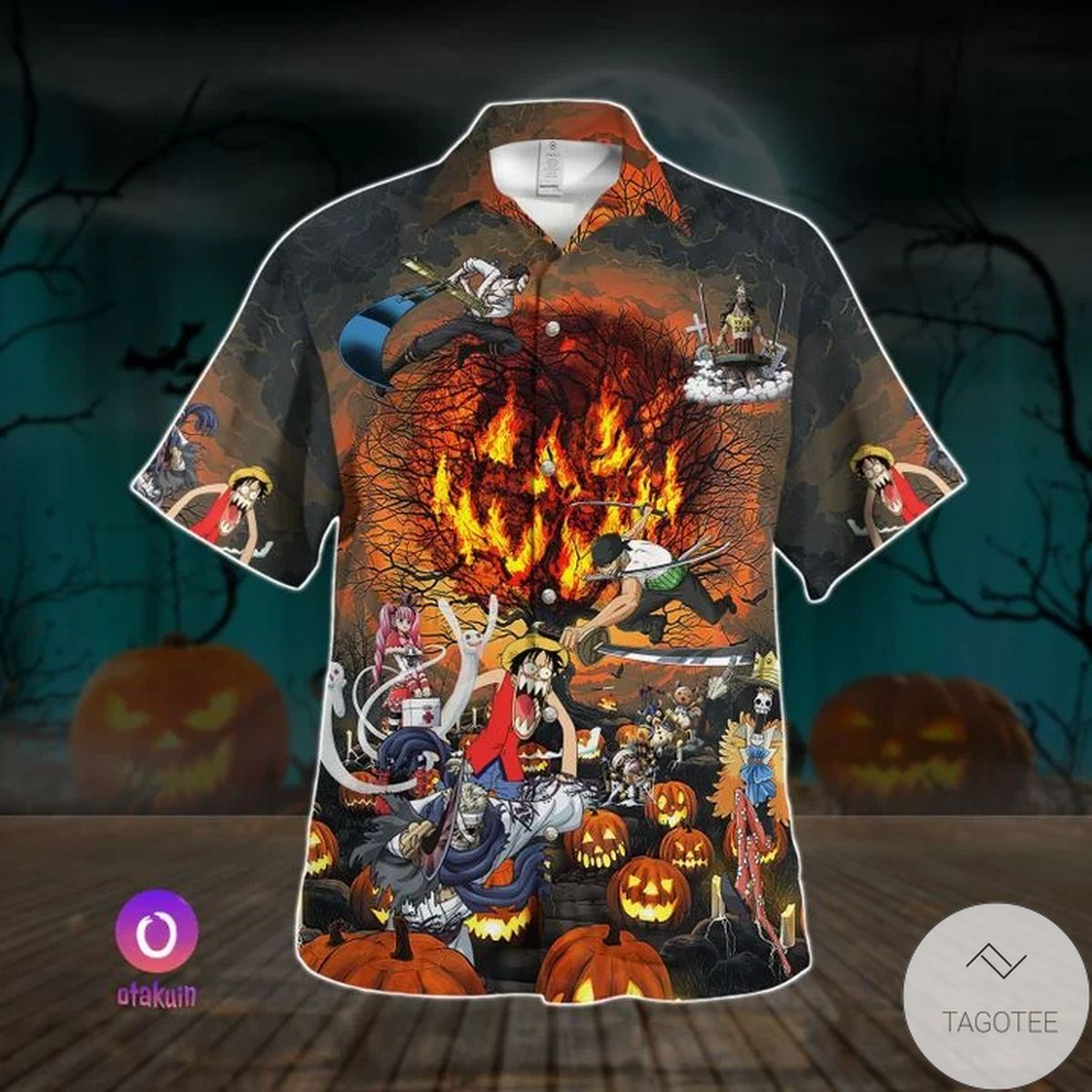 Halloween One Piece Hawaiian Shirt Halloween One Piece Hawaiian Shirt