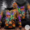 Halloween Pumpkin Creepy Theme 3D Hoodie