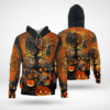 Halloween Skull Pumpkins 3D Hoodie