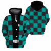Halloween Tanjiro Costume 3D All Over Printed Hoodie
