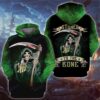 Halloween Weed Skull God Of Death Stuned To The Bone 3D Hoodie And Shirt