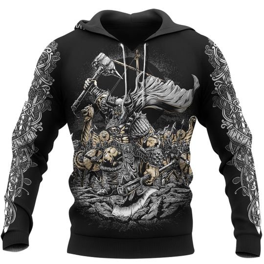 Hammer Vingking Warrior 3D Hoodie And Shirt Hammer Vingking Warrior 3D Hoodie And Shirt