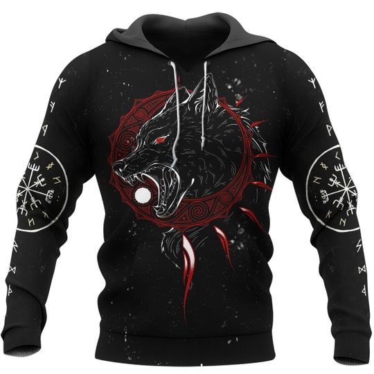 Hati And Skoll 3D Hoodie And Shirt Hati And Skoll 3D Hoodie And Shirt