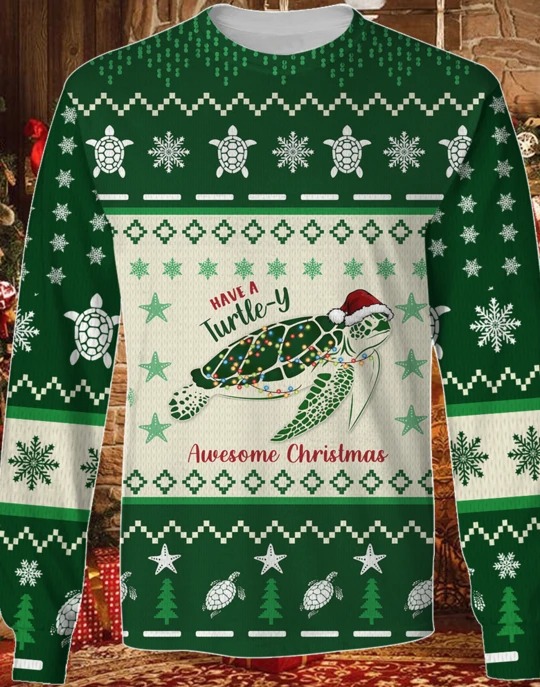 Have A Turtle Y Awesome Christmas 3D Hoodie Have A Turtle Y Awesome Christmas 3D Hoodie