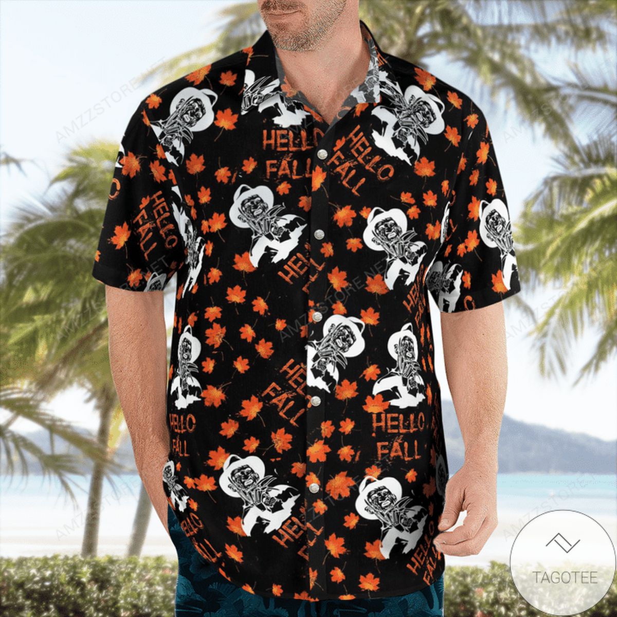 Hello Fall Freddy K Hawaiian Shirt Hello Fall Freddy K Hawaiian Shirt