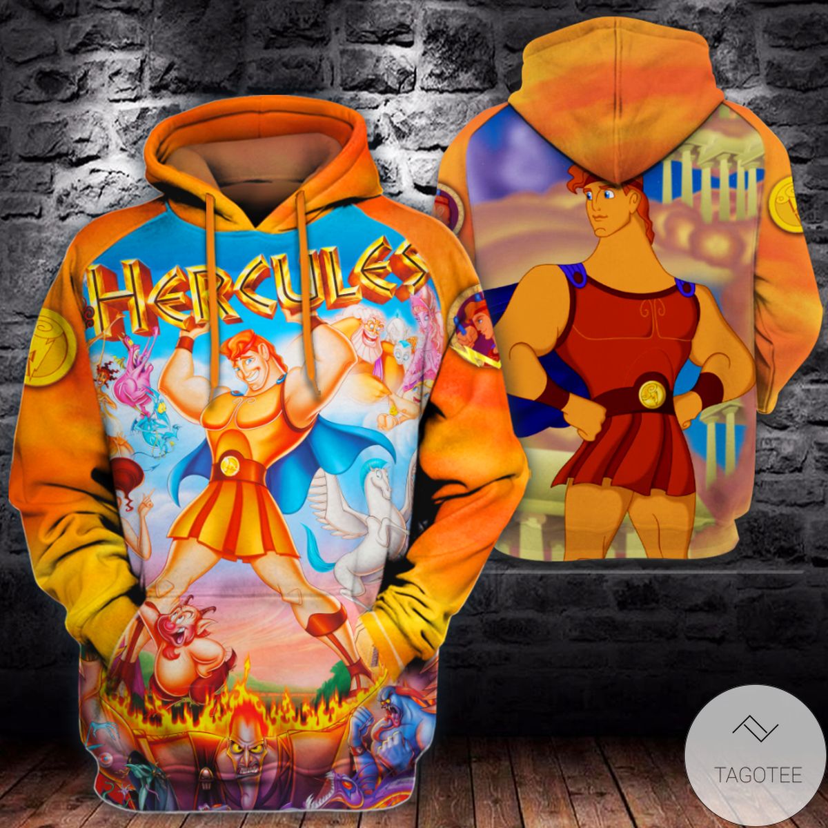 Hercules Orange 3D Hoodie Hercules Orange 3D Hoodie