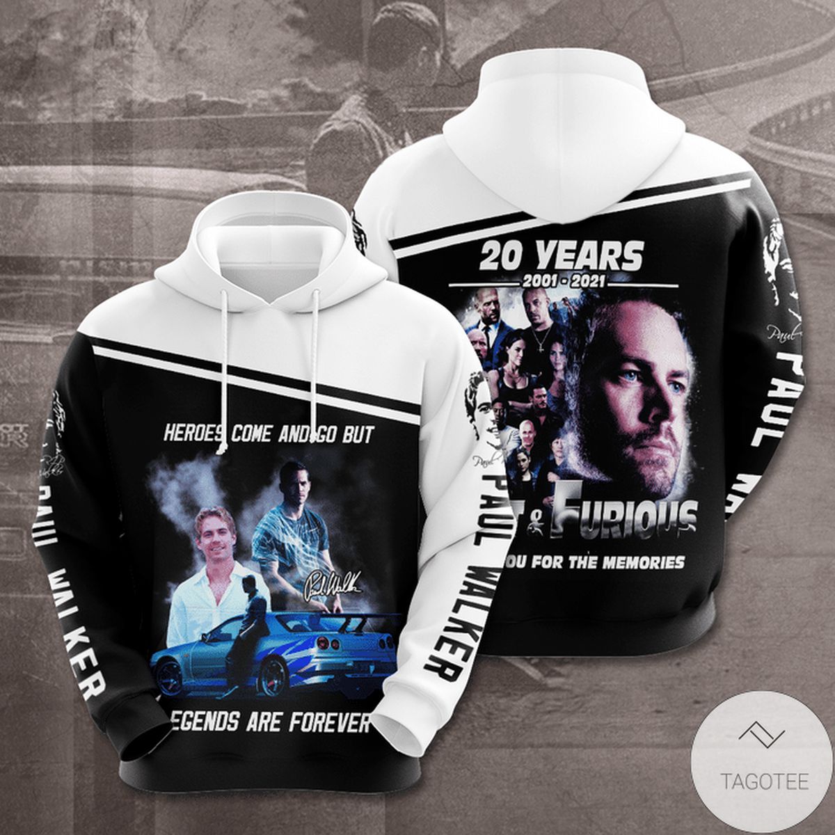Hero Come And Go But Legends Are Forever Paul Walker 3D Hoodie Hero Come And Go But Legends Are Forever Paul Walker 3D Hoodie