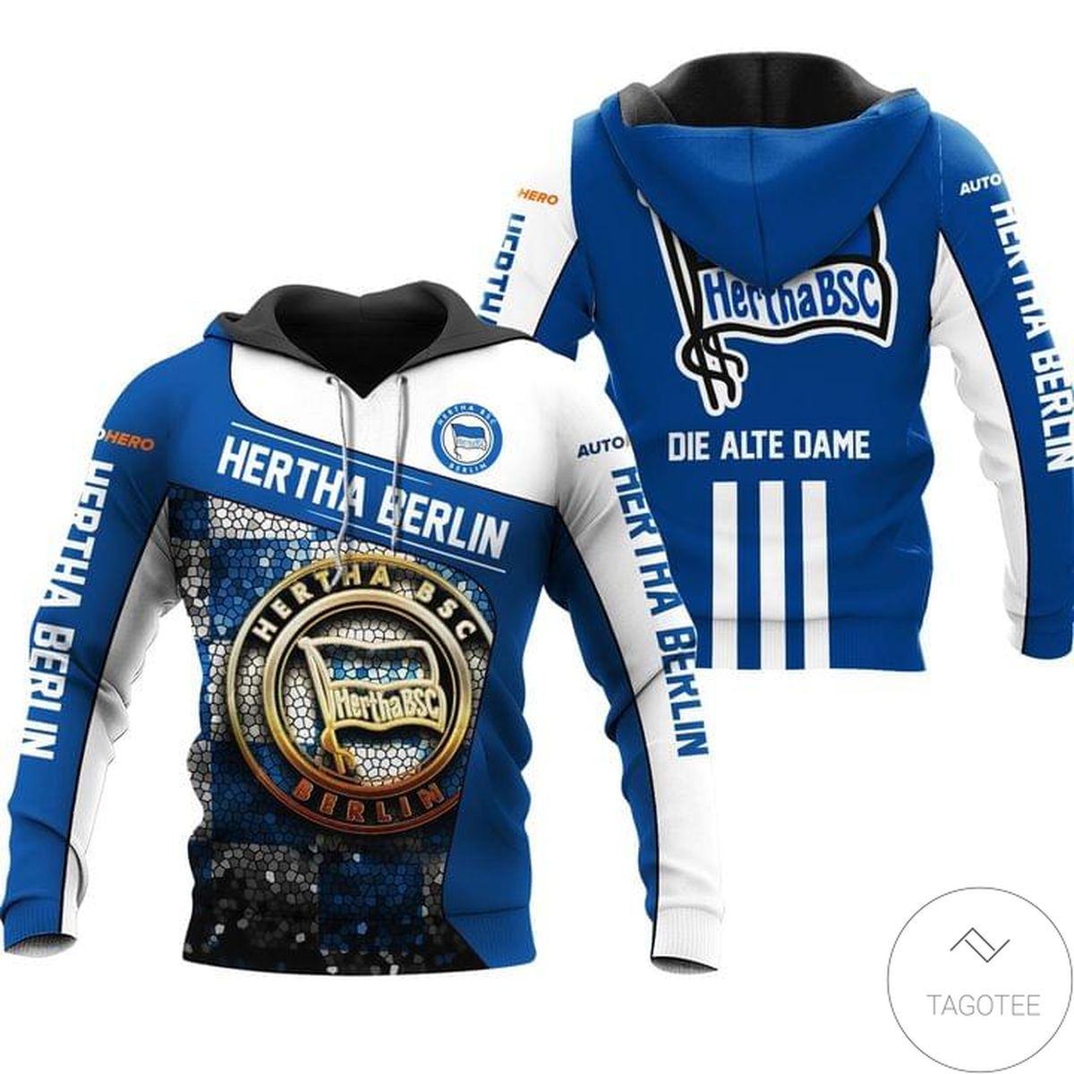Hertha Berlin Hoodie- Tagotee Hertha Berlin Hoodie- Tagotee