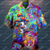 Hippie Mushroom Eyes All Over Printed Hawaiian Shirt