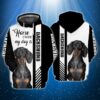 Home Is Where My Dog Is Dachshund 3D Full Print Hoodie