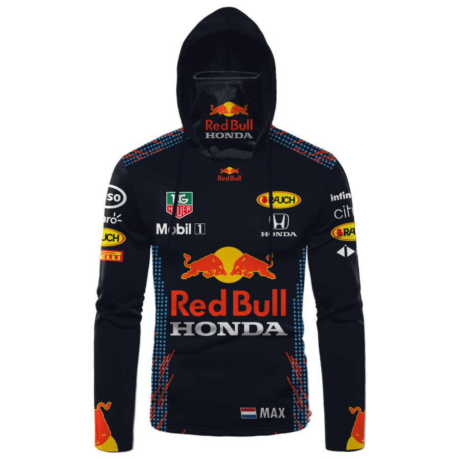 Honda Red Bull Racing 3D Hoodie Mask Honda Red Bull Racing 3D Hoodie Mask