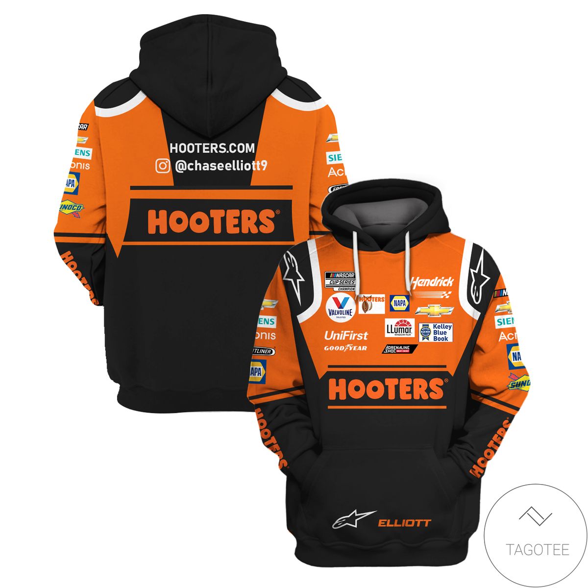 Hooters Branded Unisex 3D Hoodie Hooters Branded Unisex 3D Hoodie