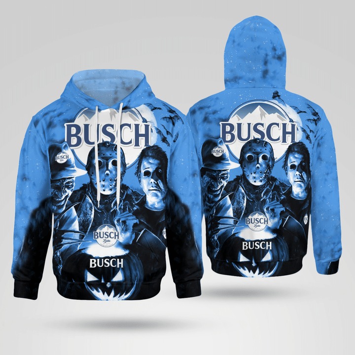 Horror Character Halloween Busch Latte Hoodie Horror Character Halloween Busch Latte Hoodie