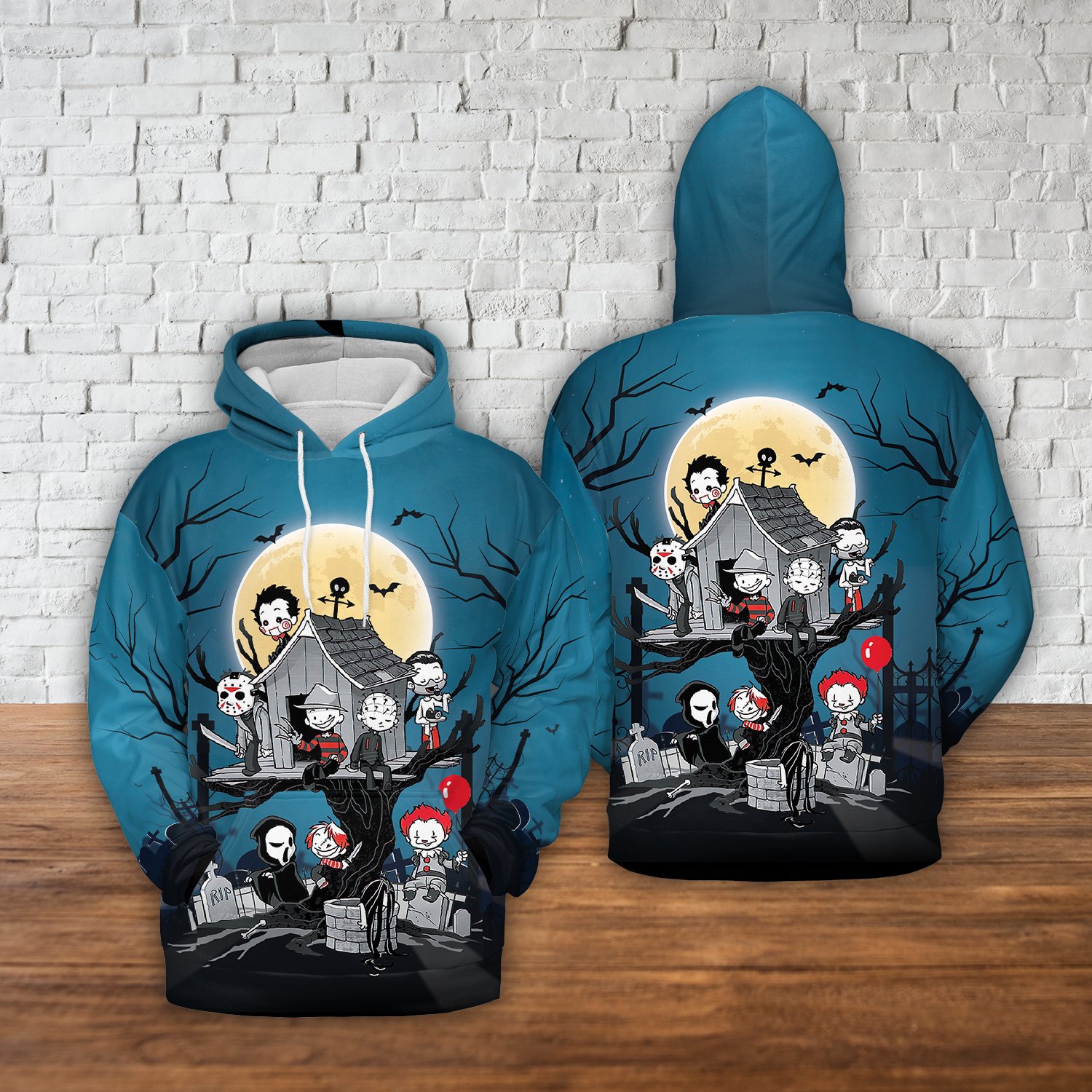 Horror Character Night 3D All Over Print Hoodie Horror Character Night 3D All Over Print Hoodie