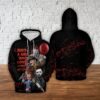 Horror Characters Just A Girl Who Loves Horror Movies 3D Hoodie