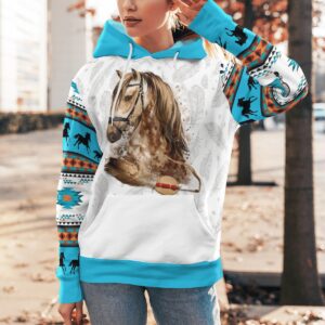 Horse Native Pride 3D Over Printed Hoodie