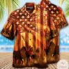 Horses In A Fall Forest Hawaiian Shirt