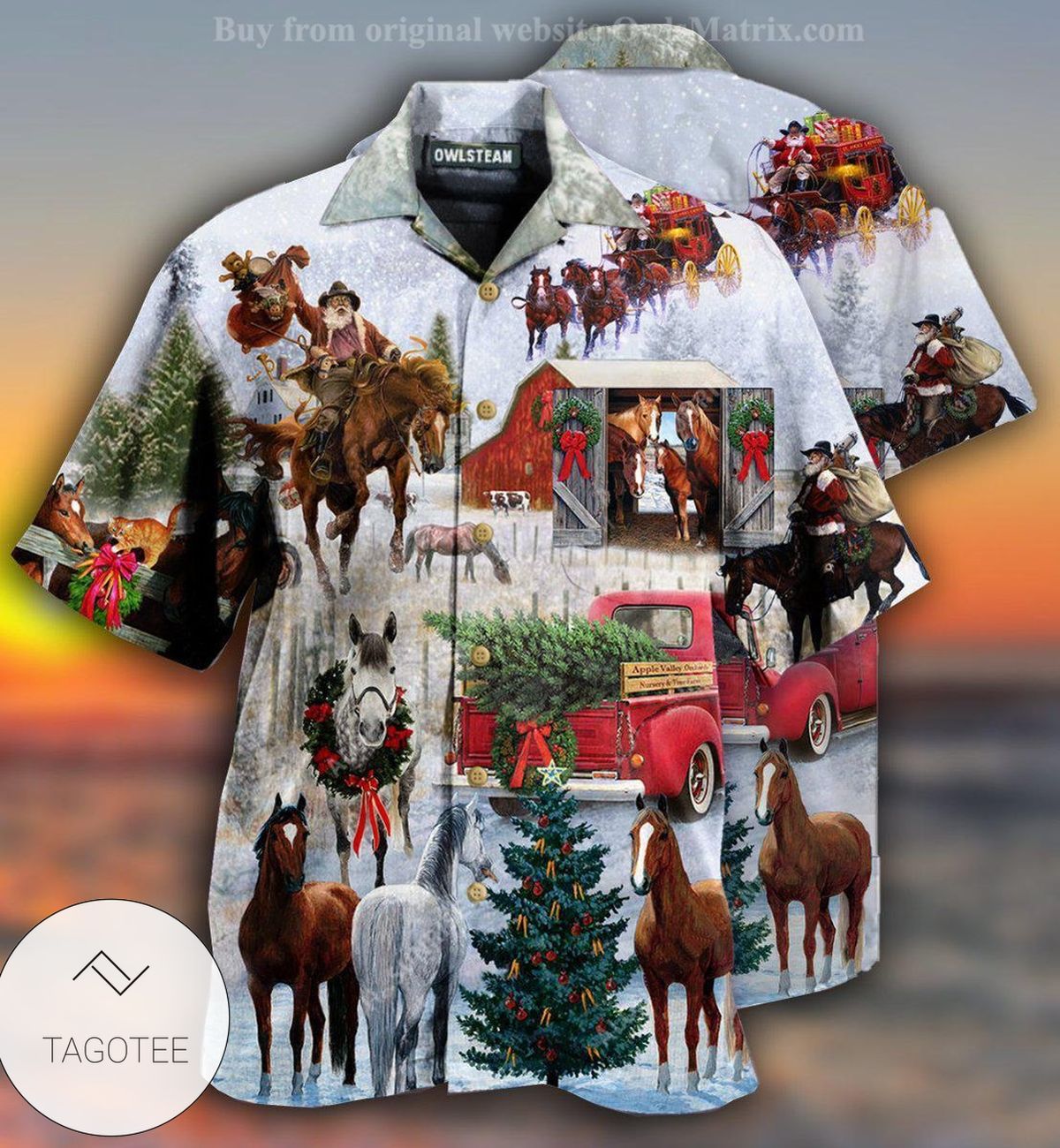 Horses Want Merry Christmas Limited Hawaiian Shirt- Tagotee Horses Want Merry Christmas Limited Hawaiian Shirt- Tagotee