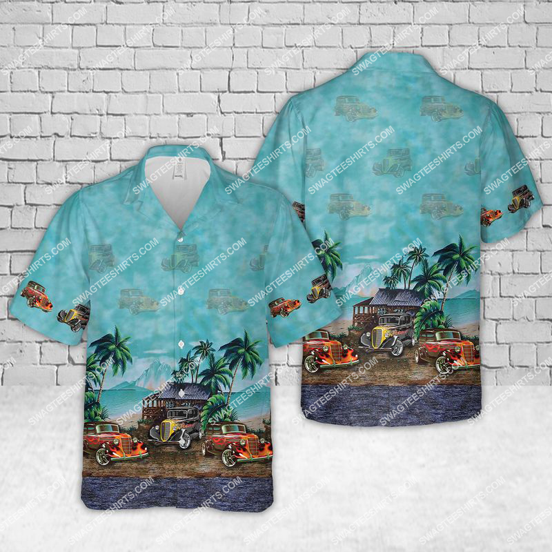 Hot Rod Classic Car All Over Printed Hawaiian Shirt Hot Rod Classic Car All Over Printed Hawaiian Shirt
